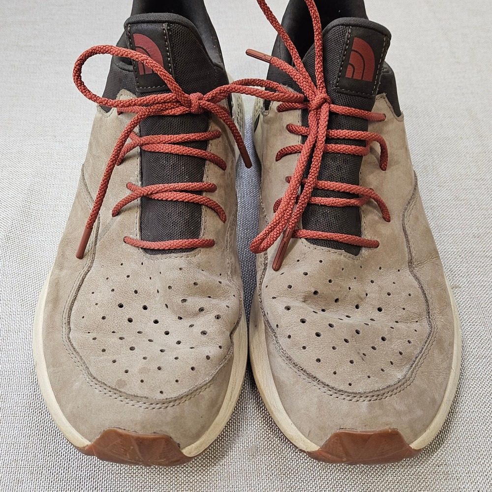 The North Face Recovery Slip-On Knit II Mens 11 Brown Leather Sneakers NF0A48MV‎